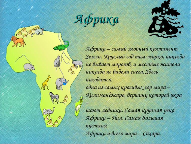 Загадки про Африку (9 штук)