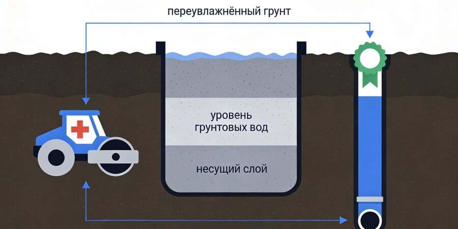 Болотистый грунт